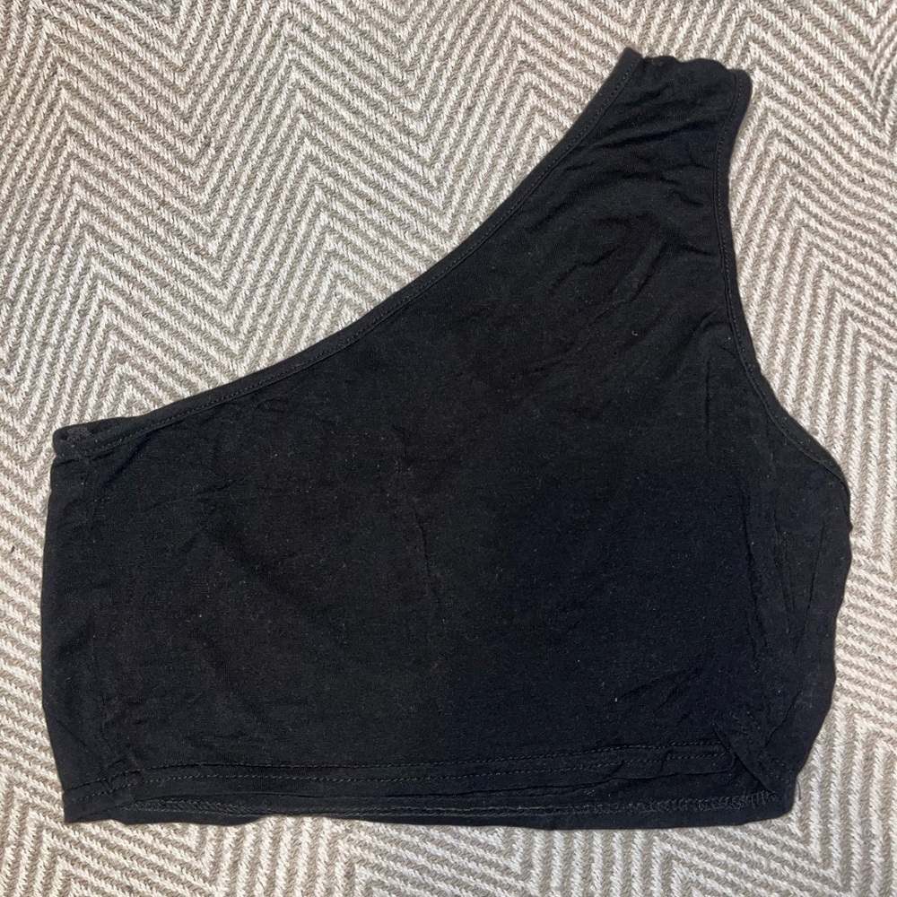 One Shoulder Crop Top